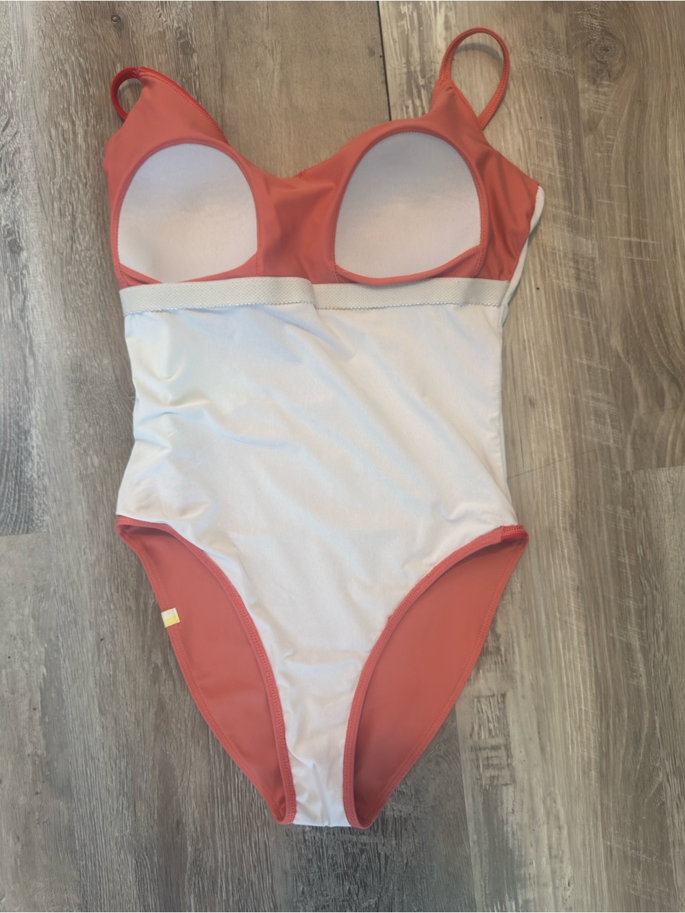 Summersalt The Marina One Piece Swimsuit Size 6 Colorblock Red Pink White - Picture 3 of 5